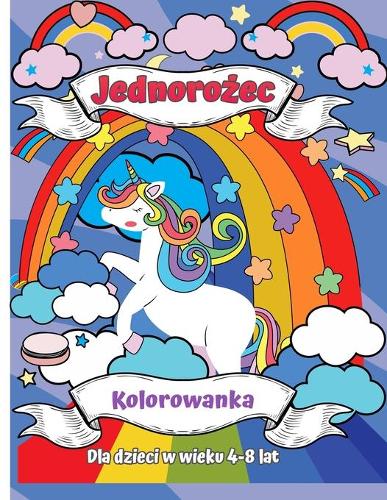Kolorowanka jednorożca dla dzieci w wieku 4-8 lat