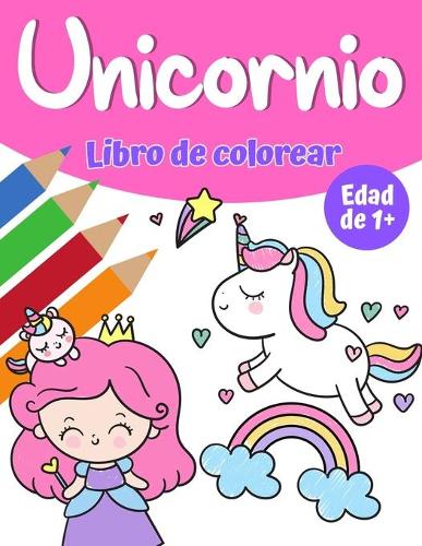 Unicornio magico libro para colorear para ninas 1+