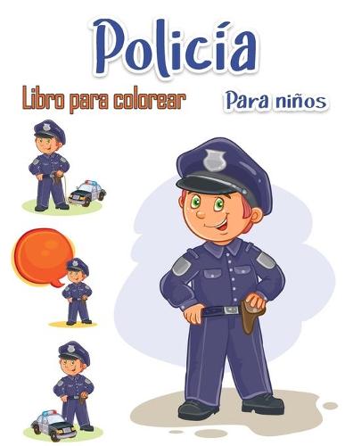Libro para colorear de policia para ninos