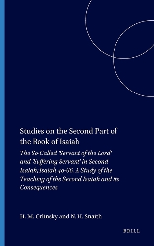 Studies on the Second Part of the Book of Isaiah