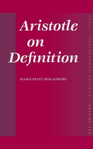 Aristotle on Definition
