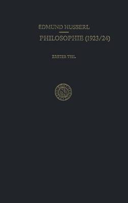 Erste Philosophie (1923/24)