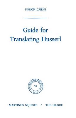Guide for Translating Husserl