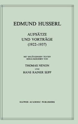 Aufsätze und Vorträge (1922–1937)