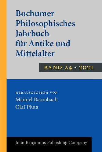 Bochumer Philosophisches Jahrbuch für Antike und Mittelalter