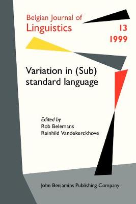 Variation in (Sub)standard language