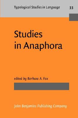 Studies in Anaphora