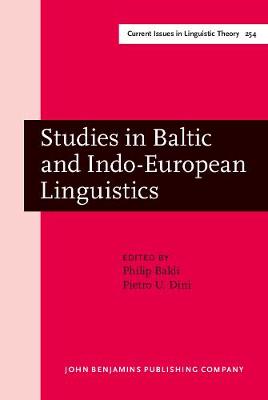 Studies in Baltic and Indo-European Linguistics