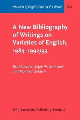 A  New Bibliography of Writings on Varieties of English, 1984–1992/93