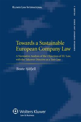 Towards a Sustainable European Company Law