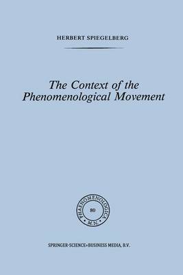 The Context of the Phenomenological Movement