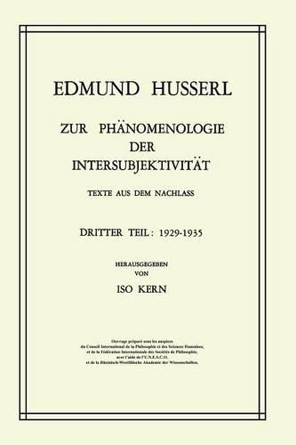 Zur Phänomenologie der Intersubjektivität