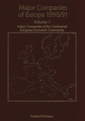Major Companies of Europe 1990/91