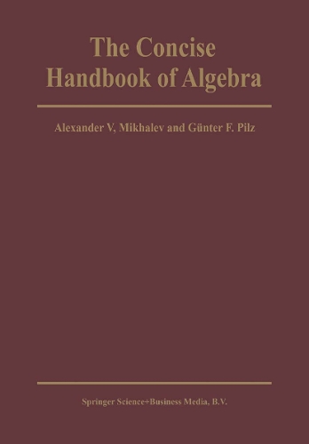 The Concise Handbook of Algebra