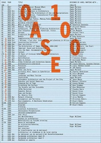 OASE #100 - The Architecture of the Journal