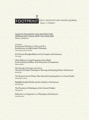 Footprint 20 Analytic Philosophy and Architecture - Approaching Things from the Other Side Vol 11/1