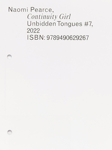 Unbidden Tongues #7: Continuity Girl