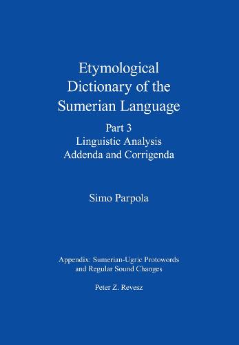 Etymological Dictionary of the Sumerian Language, Part 3
