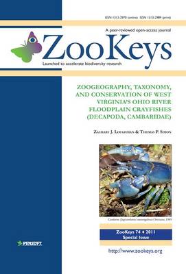 Zoogeography, Taxonomy, and Conservation of West Virginia's Ohio River Floodplain Crayfishes (Decapoda, Cambaridae)