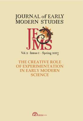 Journal of Early Modern Studies Volume 2, Issue 1 (Spring 2013)