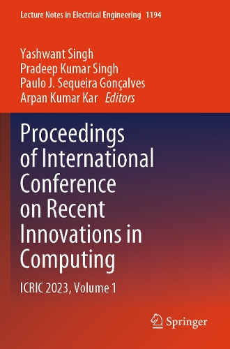 Proceedings of International Conference on Recent Innovations in Computing