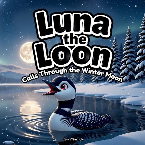 Luna the Loon Calls Through the Winter Moon