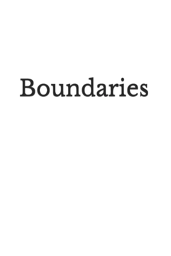 Boundaries
