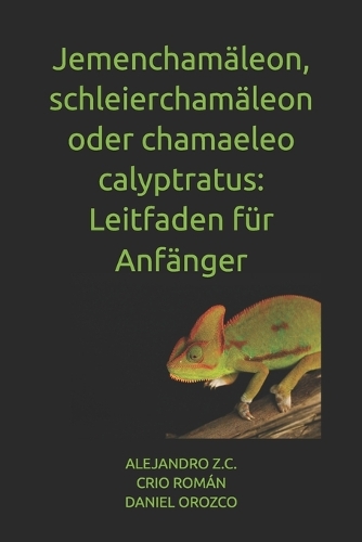Jemenchamäleon, schleierchamäleon oder chamaeleo calyptratus