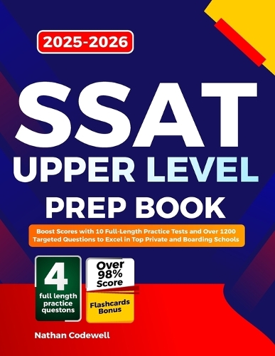 SSAT UPPER LEVEL Prep Book 2025-2026