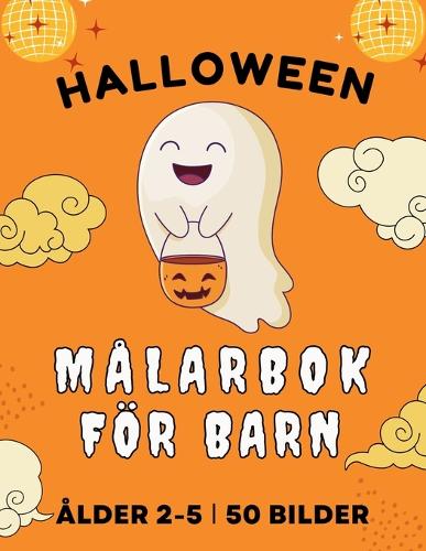 Halloweenmålarbok för barn i åldrarna 2-5