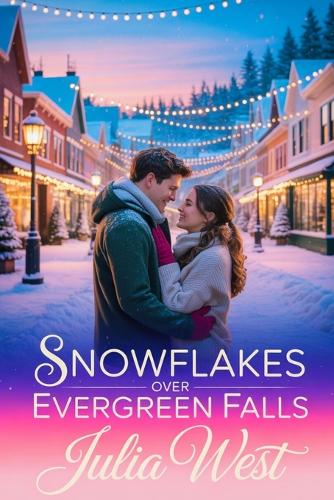 Snowflakes Over Evergreen Falls