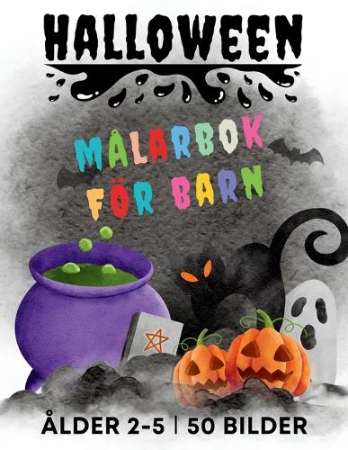 Halloween-målarbok för barn i åldrarna 2-5 år