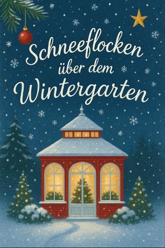Schneeflocken über dem Wintergarten