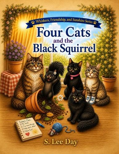 Four Cats and the Black Squirrel