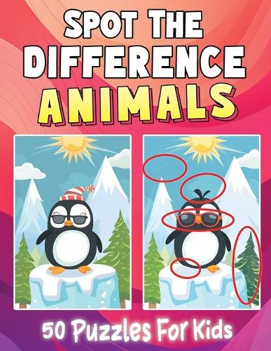 Animals Spot the Difference Book for Kids 4-8
