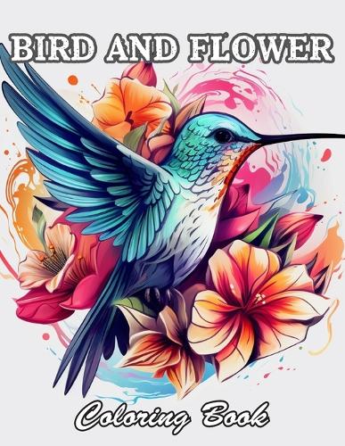 Bird and Flower Coloring Book for Adult