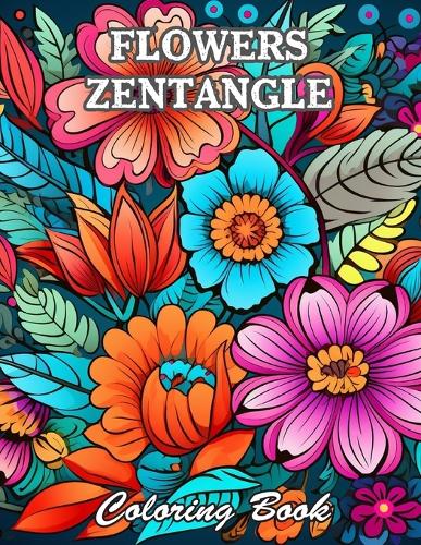 Flowers Zentangle Coloring Book for Adults