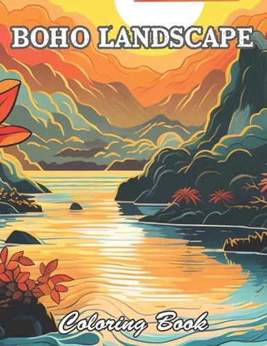 Boho Landscape Coloring Book for Adults