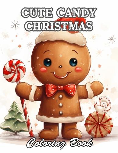Cute Candy Christmas Coloring Book