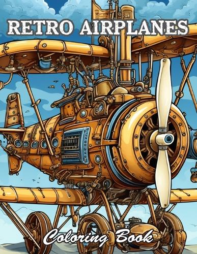 Retro Airplanes Coloring Book