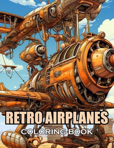 Retro Airplanes Coloring Book
