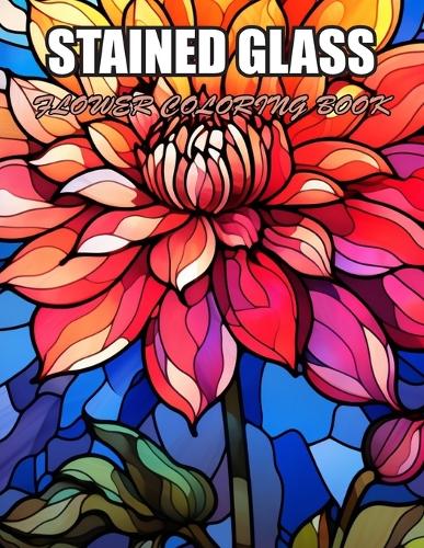 Stained Glass Flower Coloring Book