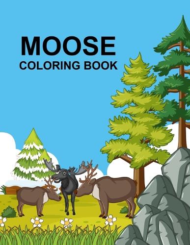 Moose coloring book