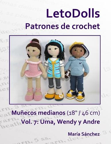 LetoDolls Patrones de crochet Munecos medianos (18 / 46 cm) Vol. 7