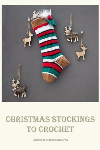 Christmas stockings to crochet