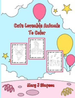Cute Loveable Animals To Color