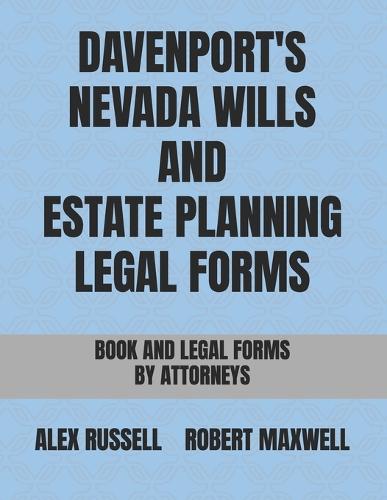 Davenport's Nevada Wills And Estate Planning Legal Forms