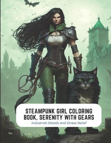Steampunk Girl Coloring Book, Serenity with Gears