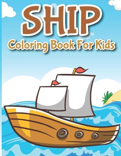 Ship coloring book for kids