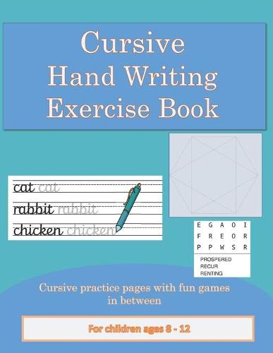 Cursive Writing workbook for kids 8 - 12